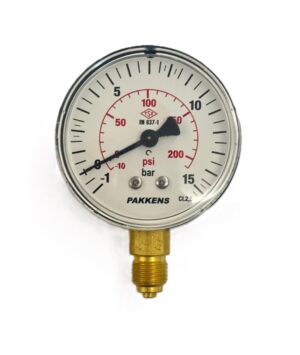 PAKKENS Alt Bağlantılı Manovakummetre Ø63 mm 1/4''