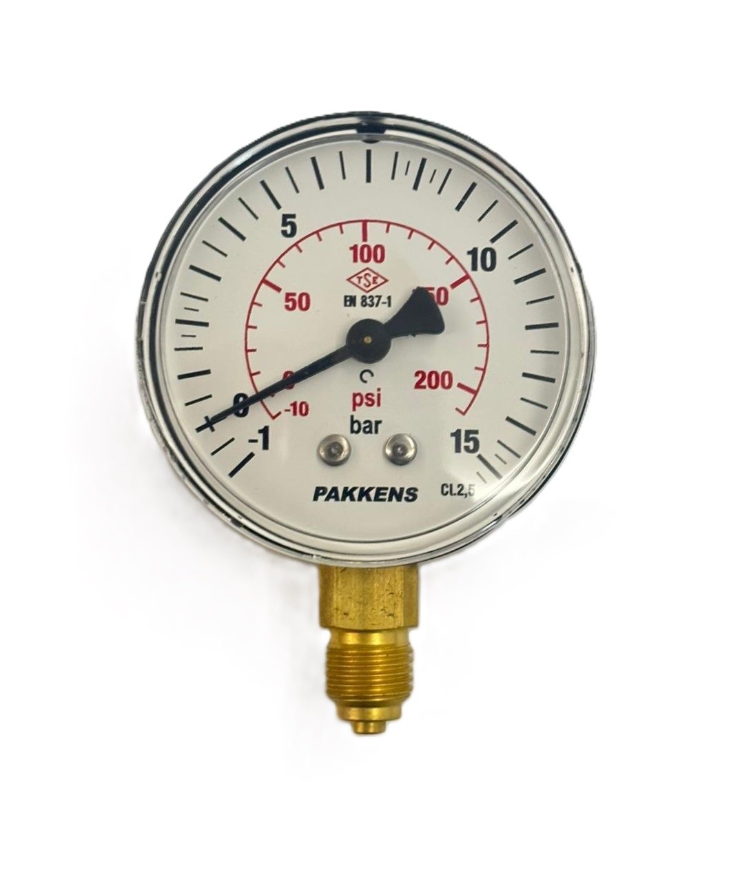 PAKKENS Alt Bağlantılı Manovakummetre Ø63 mm 1/4''