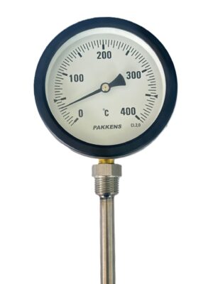 PAKKENS Alt Bağlantılı Termometre Ø100mm 400°C 1/2''