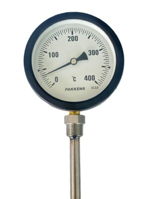 PAKKENS Alt Bağlantılı Termometre Ø100mm 400°C 15cm
