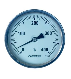 PAKKENS Arka Bağlantılı Termometre Ø100mm 400°C 1/2'' 15cm