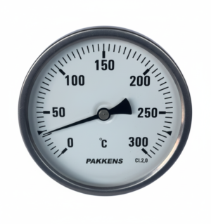 PAKKENS Bimetal Termometre 63mm 300°C 50cm 1/2''