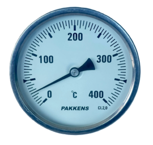 Pakkens Arka Bağlantılı Bi-Metal Termometre Ø63mm 400°C 20cm