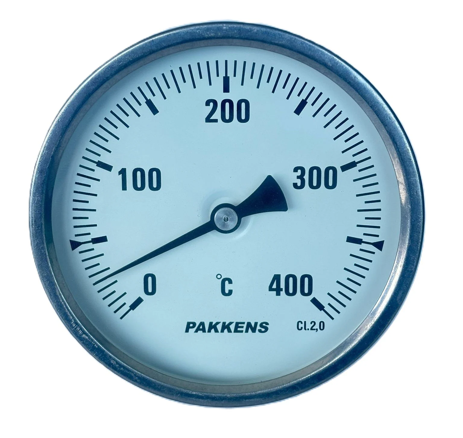 Pakkens Arka Bağlantılı Bi-Metal Termometre Ø63mm 400°C 20cm
