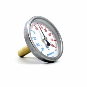 PAKKENS Arka Bağlantılı Bi-Metal Termometre Ø63mm
