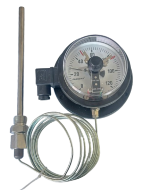PAKKENS Gaz Dolgulu Kontaklı Termometre NC/NO Ø100 120°C