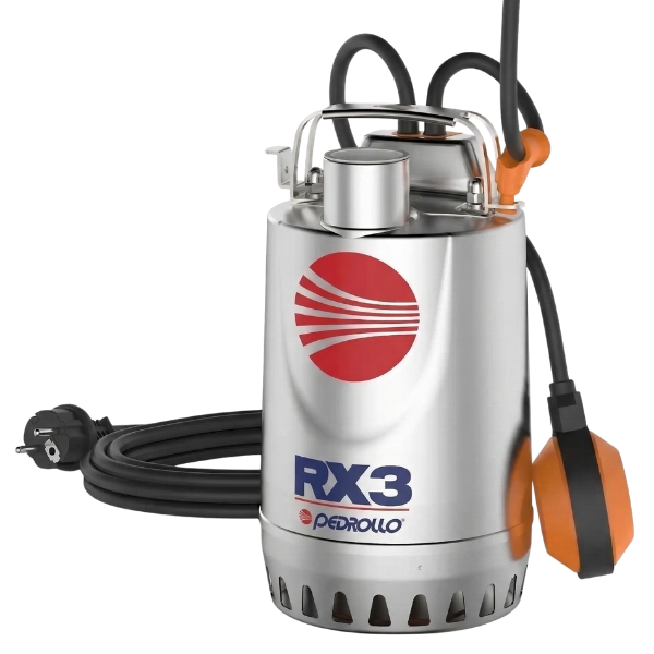 PEDROLLO RXm 3 Paslanmaz Dalgıç Drenaj Pompası 0.75 HP
