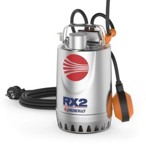 PEDROLLO RXm 2 Paslanmaz Dalgıç Drenaj Pompası 0.5 HP 220V