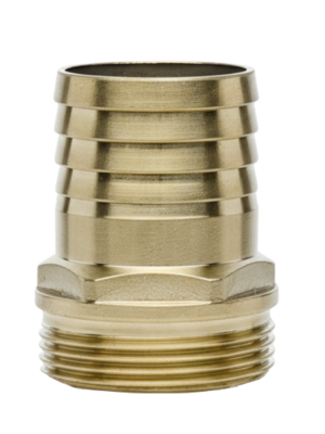 Sarı Pirinç Hortum Rekoru - 3 Dış Dişli x 75 mm Hortum Uçlu