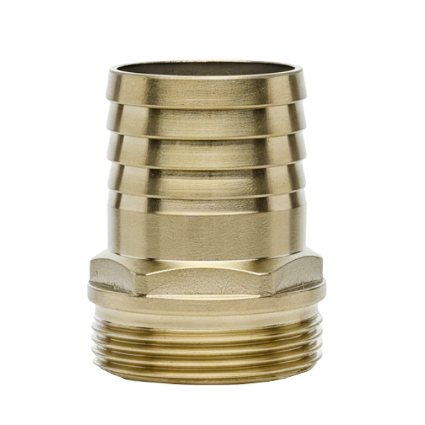 Sarı Pirinç Hortum Rekoru - 3 Dış Dişli x 75 mm Hortum Uçlu