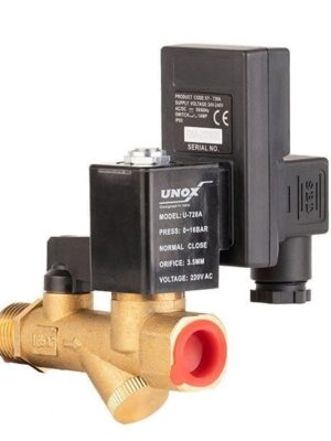 UNOX Zaman Ayarlı Solenoid Boşaltma Valfi 1/2 220V AC