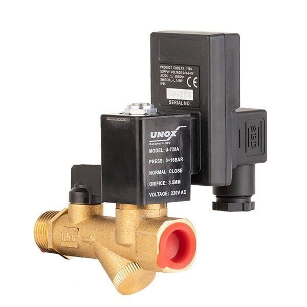 UNOX Zaman Ayarlı Solenoid Boşaltma Valfi 1/2 220V AC
