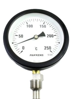 PAKKENS Alt Bağlantılı Termometre Ø100mm 250°C