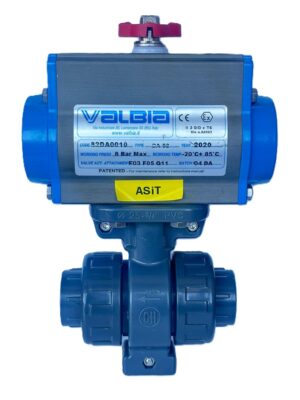 CH AQUARAM U-PVC Pnömatik Aktüatörlü Küresel Vana Ø25 mm