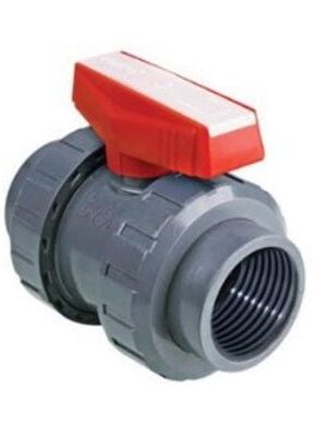 PİMTAŞ U-PVC Küresel Asit Vanası Çift Taraf Ø40mm