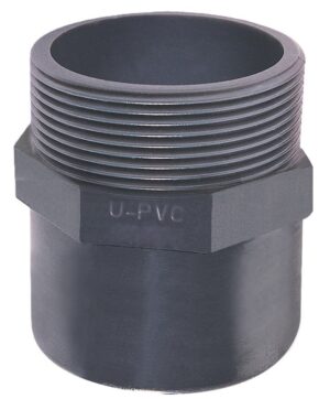 U-PVC Yapıştırma Muflu Dış Dişli Adaptör Ø50 - 1 1/2''