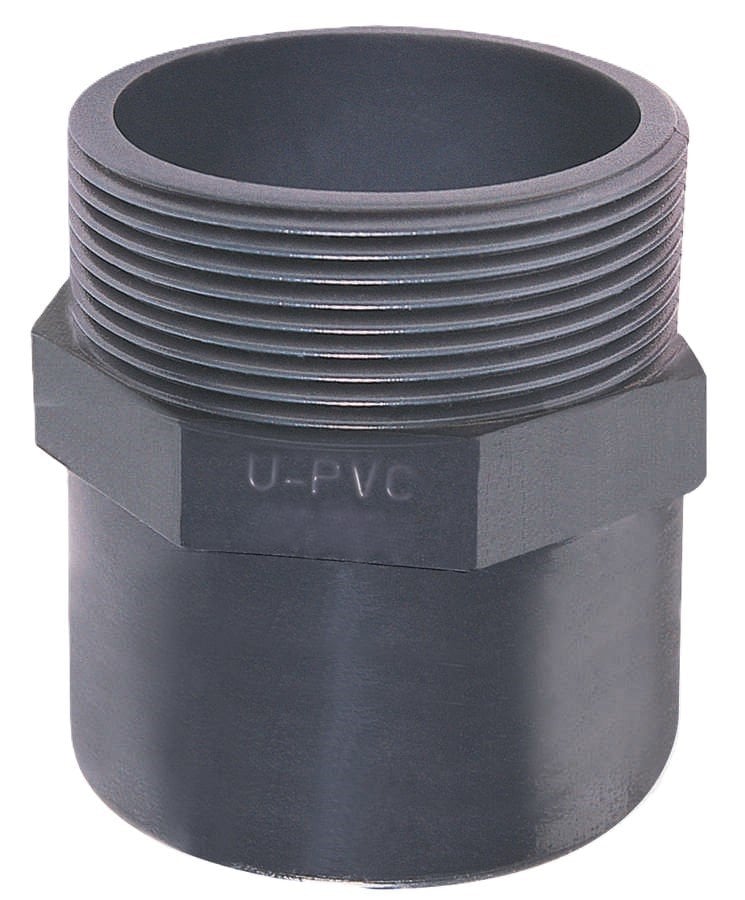U-PVC Yapıştırma Muflu Dış Dişli Adaptör Ø50 - 1