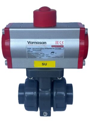 U-PVC Pnömatik Aktüatörlü Küresel Vana Ø32 mm