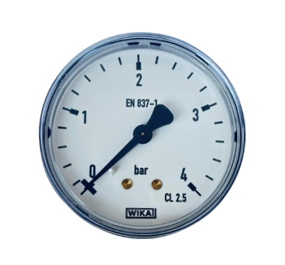 WIKA 111.12.063 Arka Bağlantılı Manometre Ø63mm 4 Bar