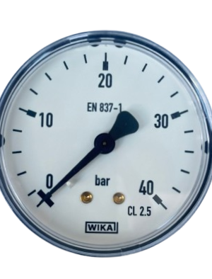 WIKA 111.12.063 Arka Bağlantılı Manometre Ø63mm 40 Bar