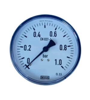 WIKA 111.12.100 Arka Bağlantılı Manometre Ø100mm 1 Bar