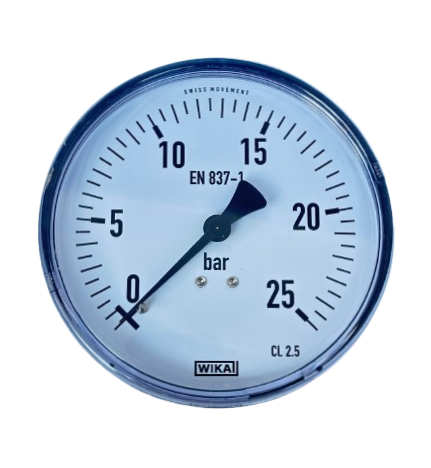WIKA 111.12.100 Arka Bağlantılı Manometre Ø100mm 25 Bar