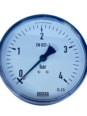 WIKA 111.12.100 Arka Bağlantılı Manometre Ø100mm 4 Bar