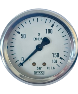 WIKA 213.53.063 Arka Bağlantılı Gliserinli Manometre Ø63mm 160 Bar