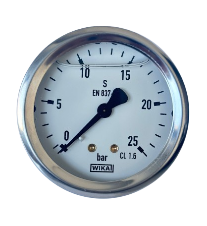 WIKA 113.53.100 Arka Bağlantılı Gliserinli Manometre Ø100mm