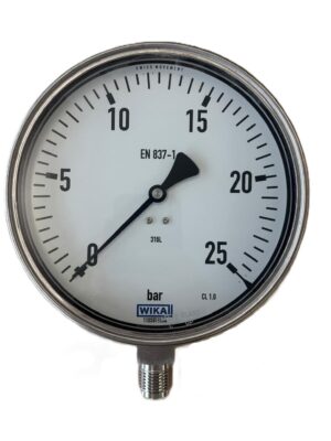 WIKA 232.50.160 Alt Bağlantılı Manometre Ø160mm 25 Bar