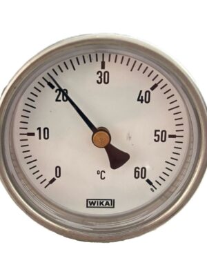 WIKA Arka Bağlantılı Bi-Metal Termometre Ø63mm 60°C 5cm CL 2,0